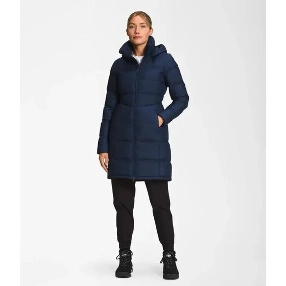 300$ The North Face Metropolis Full Zip Up Parka Jacket Size XS Summit Navy - Picture 1 of 2